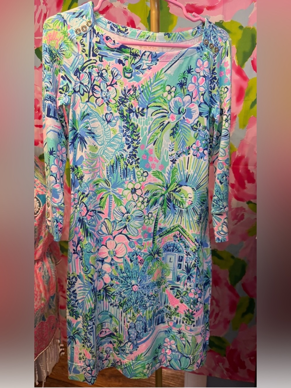 Like New - Lilly Pulitzer Lilly’s House Print Sophie Dress- XXS